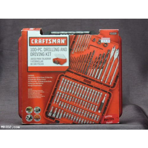 Craftsman 100-Piece Accessory Drill Bit Accessory Kit - 931639