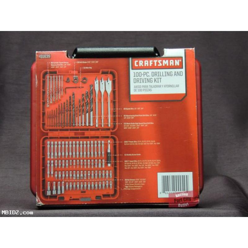 Craftsman 100-Piece Accessory Drill Bit Accessory Kit - 931639