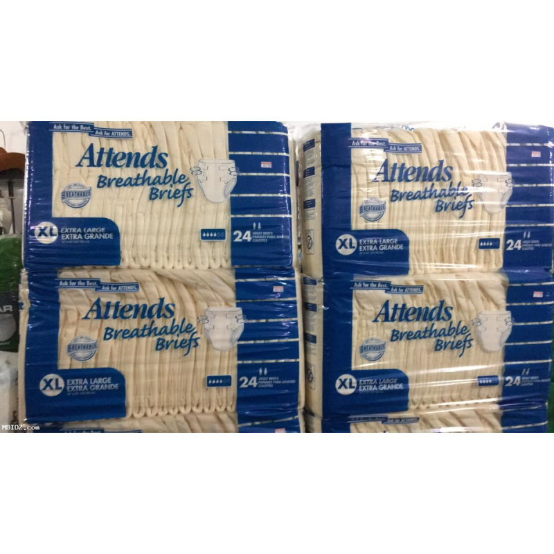 Attends Breathable Briefs 24-Pack XL BRB4096