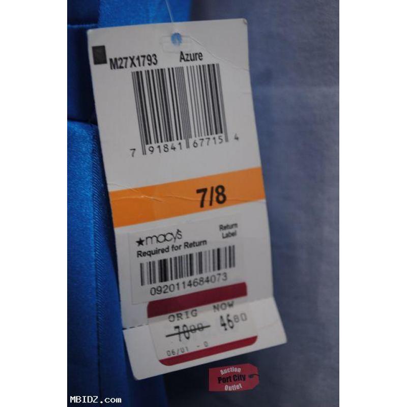 NEW Macy&#039;s Azure Short Strapless Dress Size 7/8
