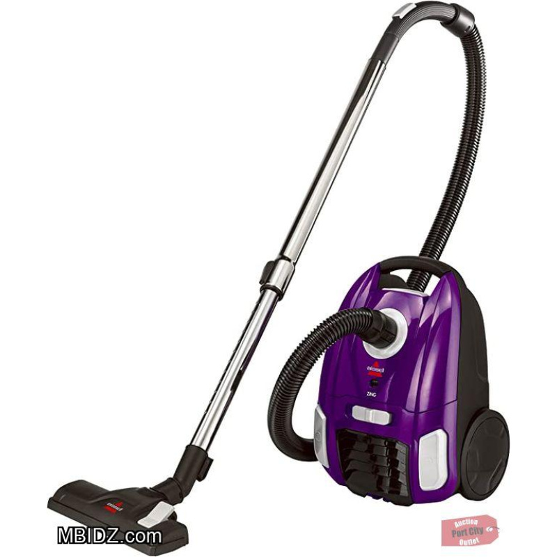 BISSELL Zing Lightweight, Bagged Canister Vacuum, Purple - 2154A