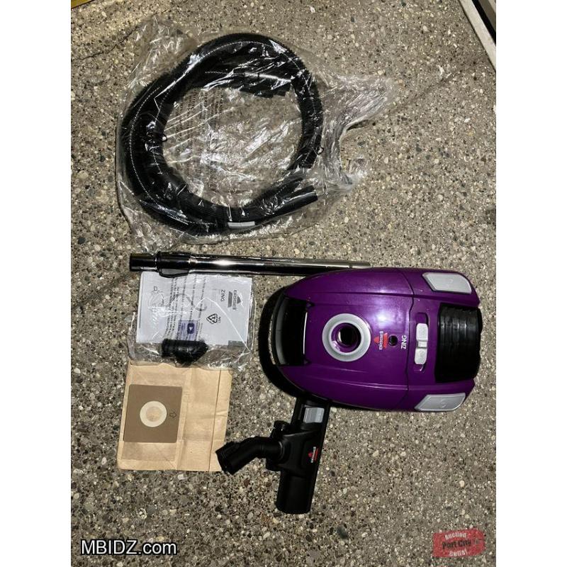BISSELL Zing Lightweight, Bagged Canister Vacuum, Purple - 2154A