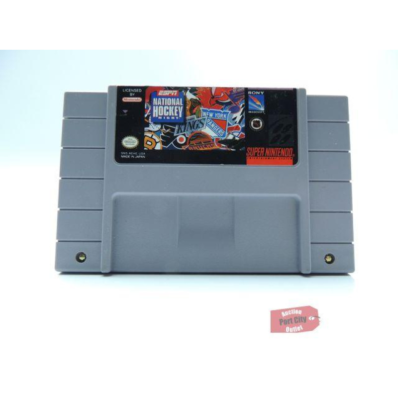 ESPN National Hockey Night - (SNES Super Nintendo Game) USED