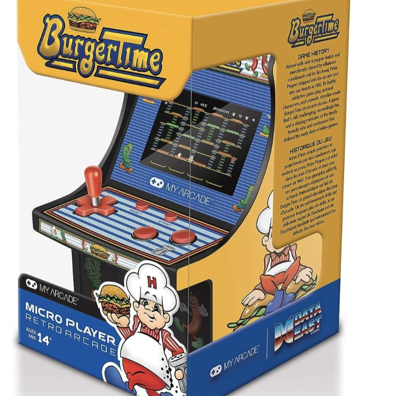 My Arcade Burgertime Micro Player Mini Arcade Machine - NEW