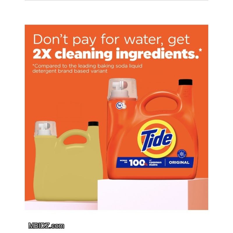 Tide Liquid Laundry Detergent Original Scent 132oz