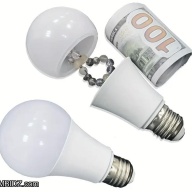 Light Bulb Secret Compartment Diversion Safe Hidden Security Stash Spot