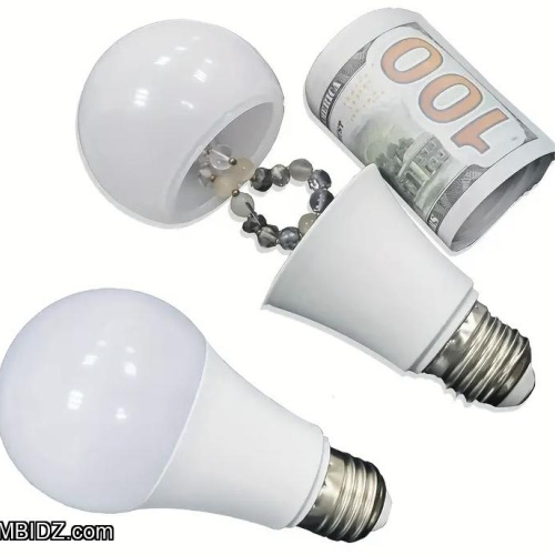 Light Bulb Secret Compartment Diversion Safe Hidden Security Stash Spot