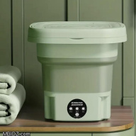 Portable Folding Mini Washing Machine 8L - Green