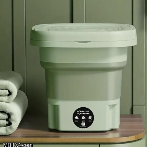Portable Folding Mini Washing Machine 8L - Green