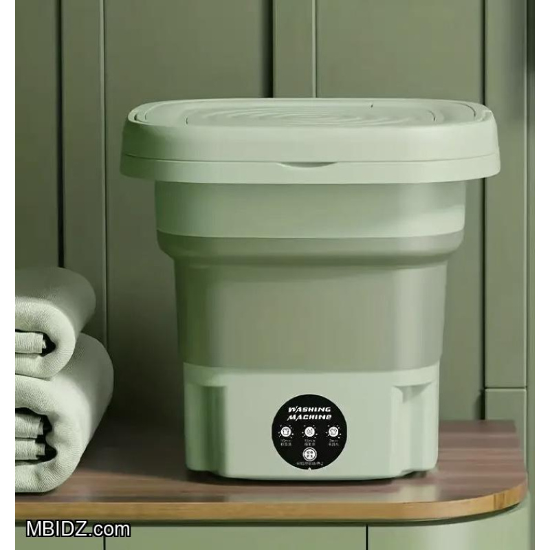 Portable Folding Mini Washing Machine 8L - Green