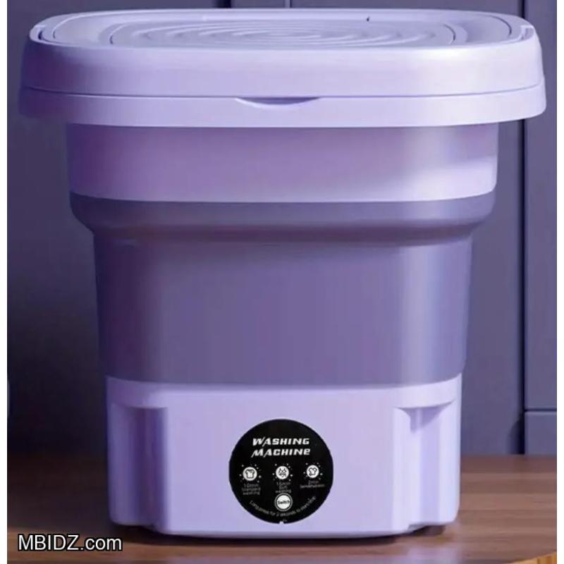 Portable Folding Mini Washing Machine 8L - Purple