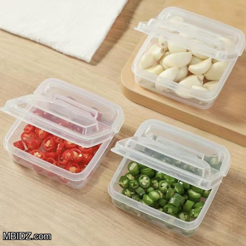 Flip-top Food-grade Storage Box For Refrigerator