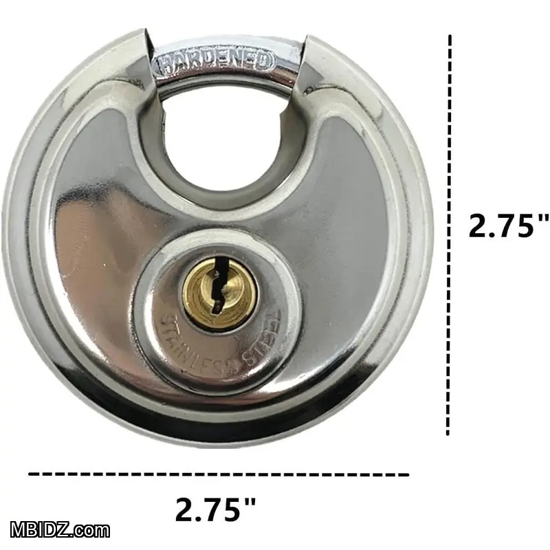 Stainless Steel Disc Padlock