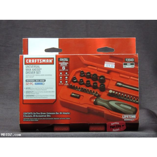 Craftsman 32 Piece Universal Max Axess Nut & Bit Driver Set - 93543