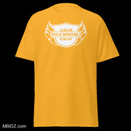 Memorial Print Shield with Wings - Unisex Basic Softstyle T-Shirt | Gildan 64000