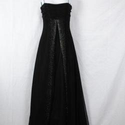 Black Full Length Dress With Glitter Embellishments Size 5/6