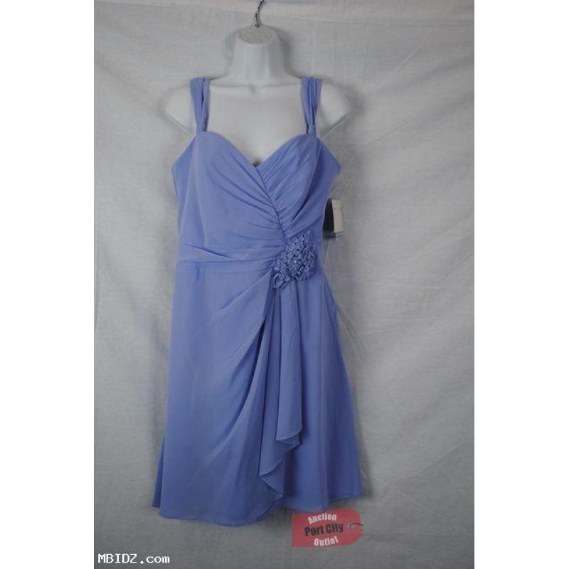 NEW David&#039;s Bridal Bluebird Sleeveless Chiffon Dress Size 8