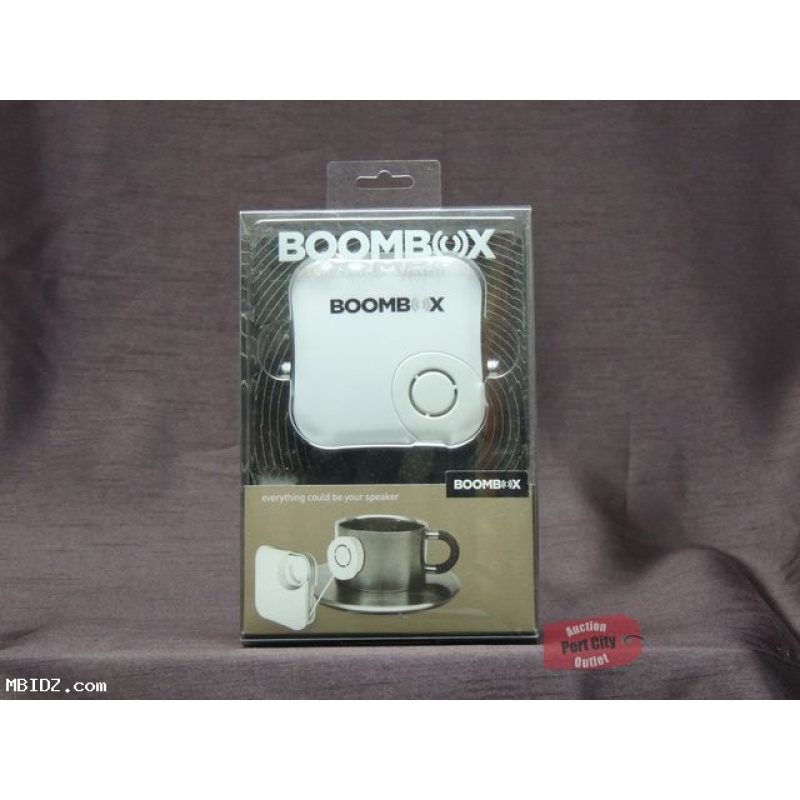 BOOMBOX Portable Speaker - White - New & Sealed