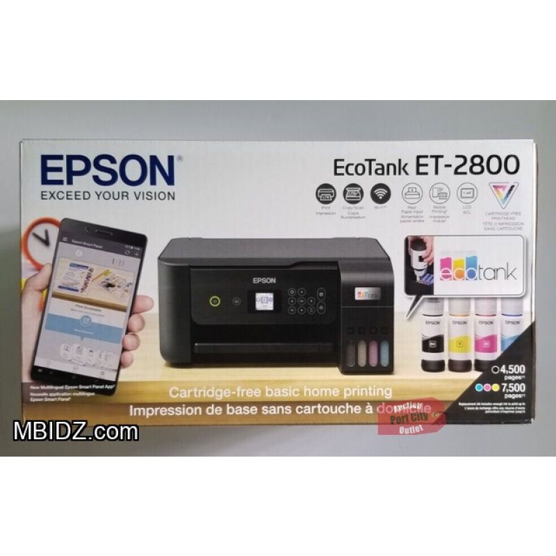 Epson EcoTank Wireless Inkjet Printer ET-2800