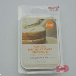 Food Network Vanilla Birthday Cake Frosting Fragrance Wax Melt - NEW