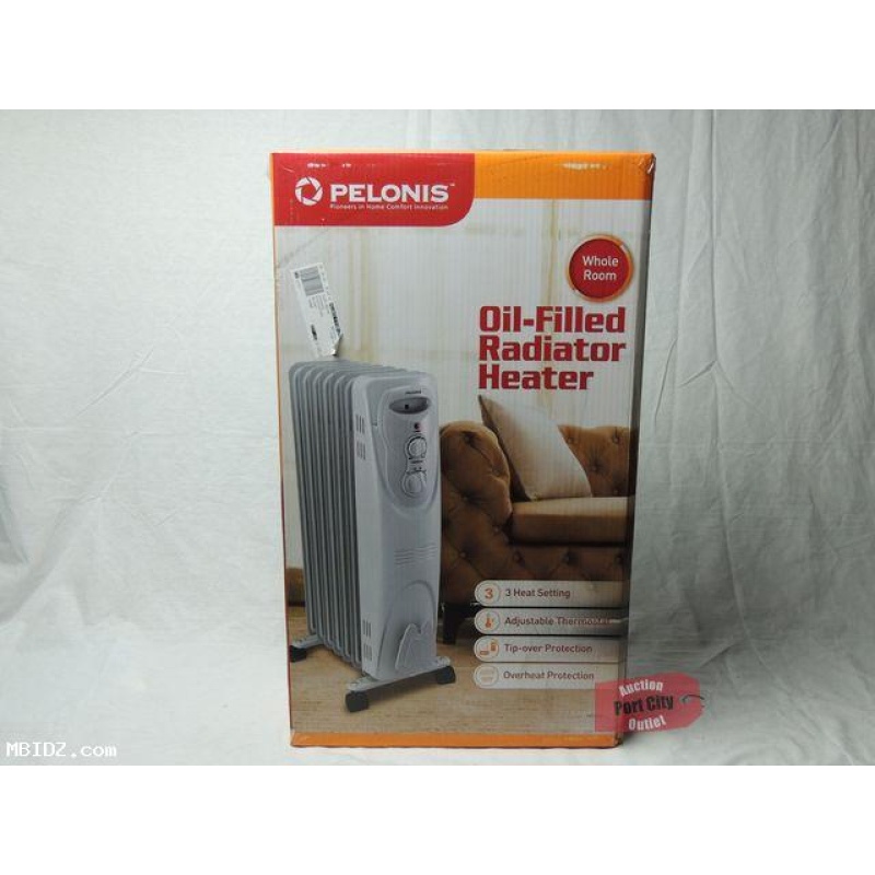PELONIS HO-0201B 1,500 Watt Portable Oil-Filled Electric Radiator Heater
