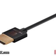 Monoprice 4K Slim High Speed HDMI Cable 6ft - 18Gbps Black