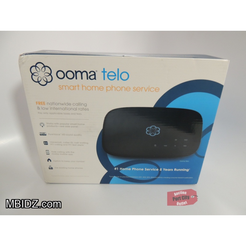 Ooma Telo Black Smart Home Phone Service