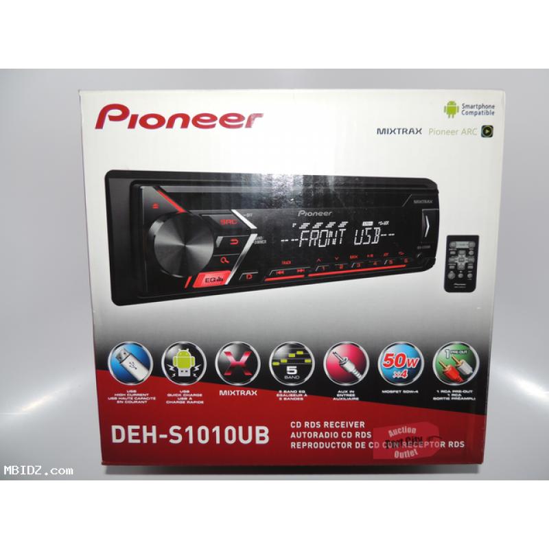Pioneer CD RDS Single DIN In Dash Receiver DEH-S1010UB NEW
