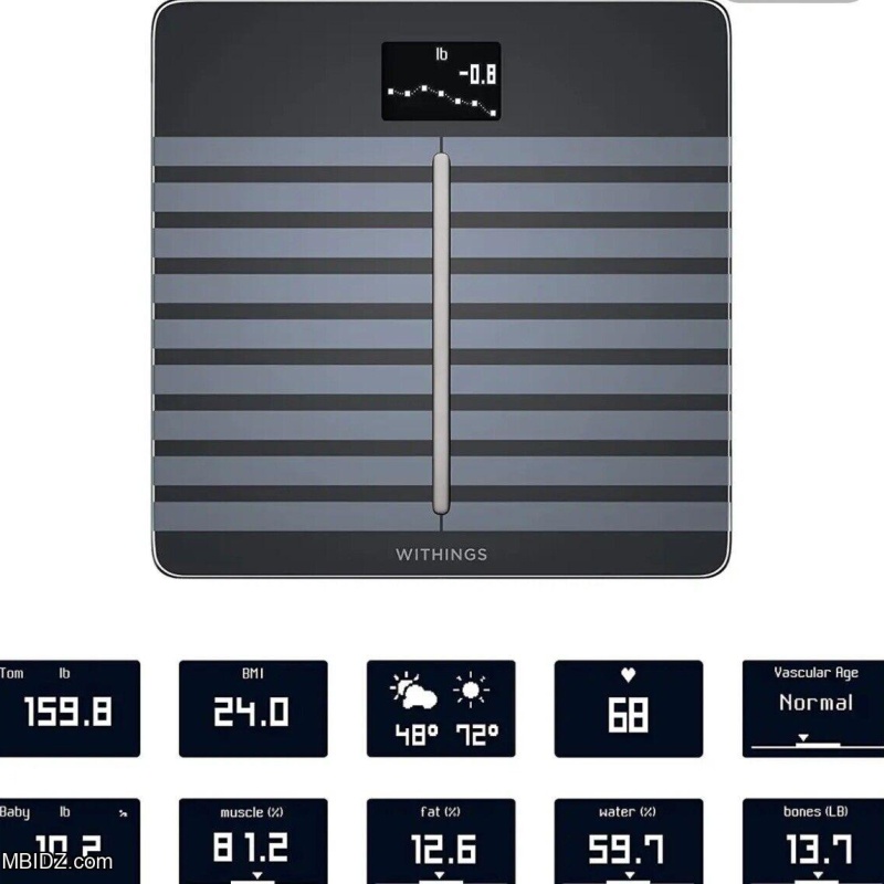 Withings Body Cardio Wi-Fi Smart Scale - Black